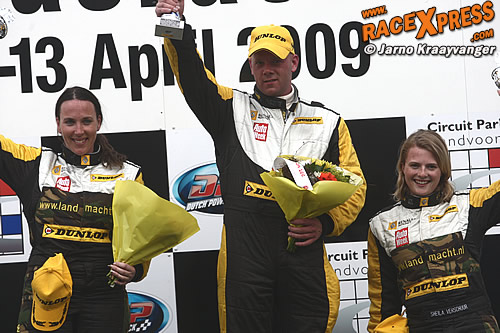 Podium na de afsluitende race